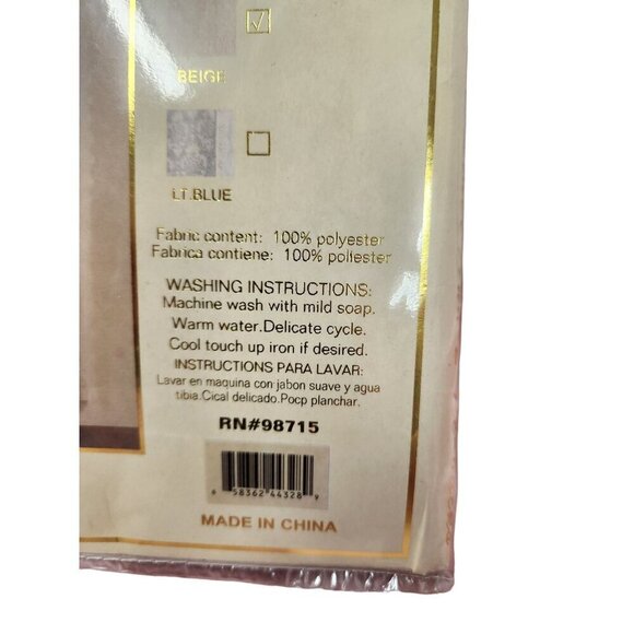 Irene Estex Jacquard Panel With Lace Valance Voile Liner and 2 Tie-backs 60x63 B - Picture 5 of 12